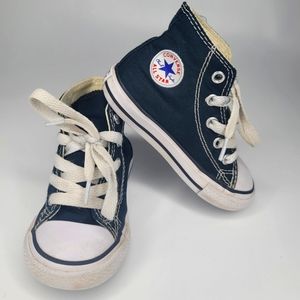 Converse Black High-Top Toddler Shoes Size 6